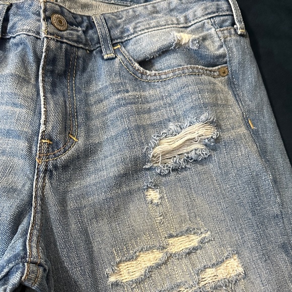 Abercrombie & Fitch Distressed Light Blue Skinny Jeans - Picture 5 of 5